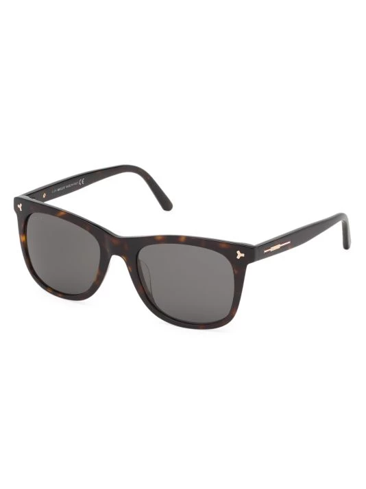 Bally 55MM Tortoiseshell Square Plastic Sunglasses For Men 4 Bally 55MM Tortoiseshell Square Plastic Sunglasses For Men - Image 2