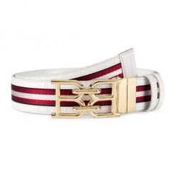 Bally B Chain Mirrored Buckle Belt For Men