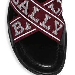Bally Bonks Criss-Cross Logo Slides For Men -Clinique Sales Shop unnamed file 655