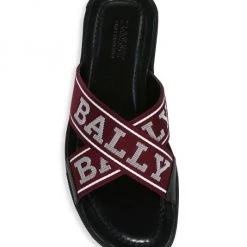 Bally Bonks Criss-Cross Logo Slides For Men -Clinique Sales Shop unnamed file 656