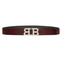 Bally Iconic Mirrored Buckle Belt For Men
