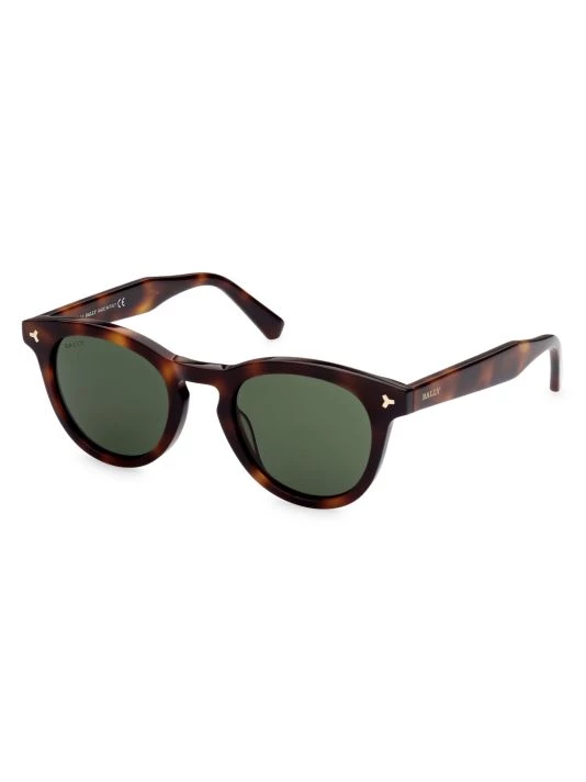 Bally 49MM Plastic Round Sunglasses For Men 4 Bally 49MM Plastic Round Sunglasses For Men - Image 2