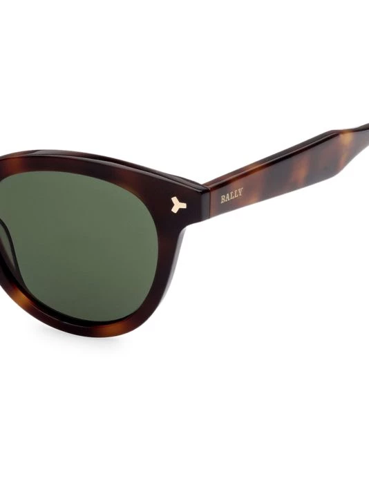 Bally 49MM Plastic Round Sunglasses For Men 7 Bally 49MM Plastic Round Sunglasses For Men - Image 5