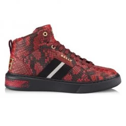 Bally Lift Meson Snakeskin Leather Sneakers For Men